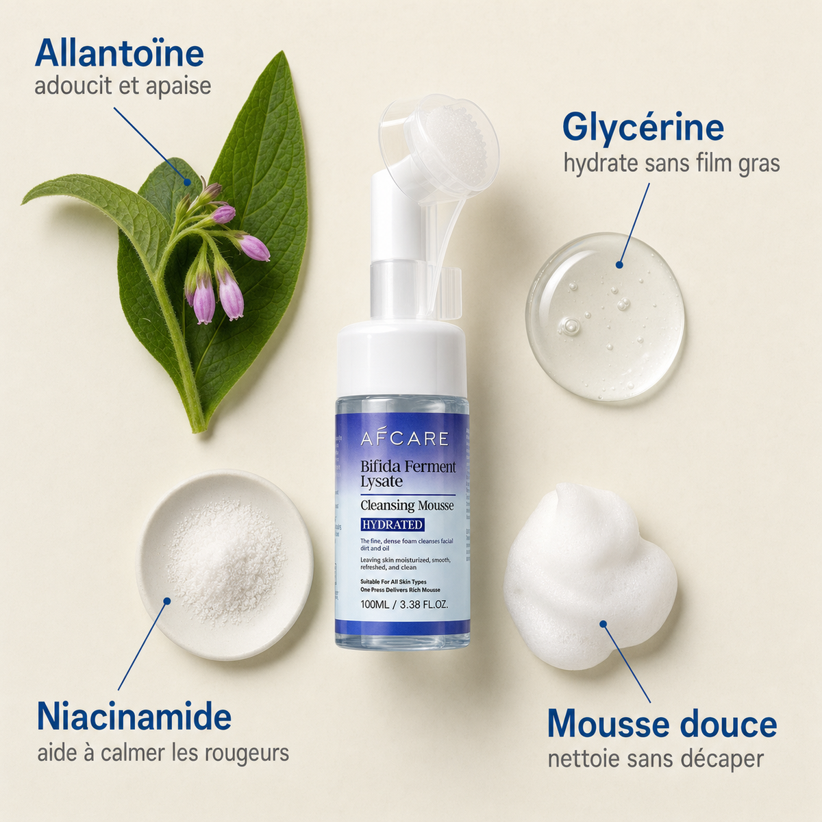 Mousse lavante DermaCalm