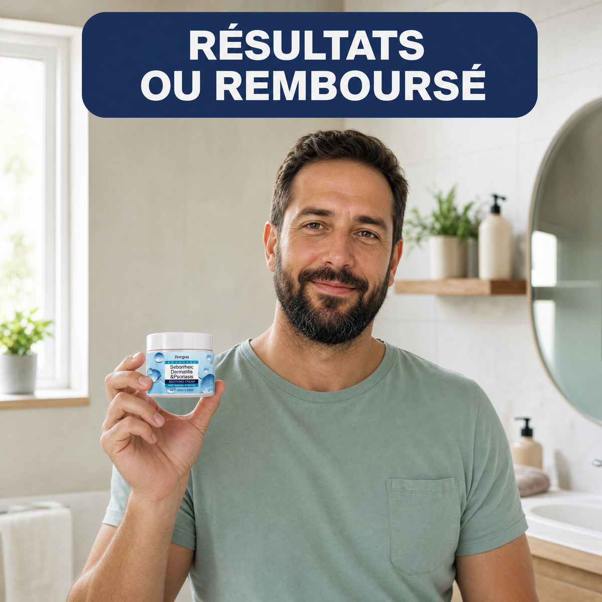 Crème anti-squames — barbe et peau