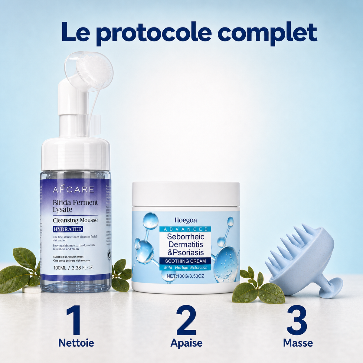 Crème anti-squames — barbe et peau
